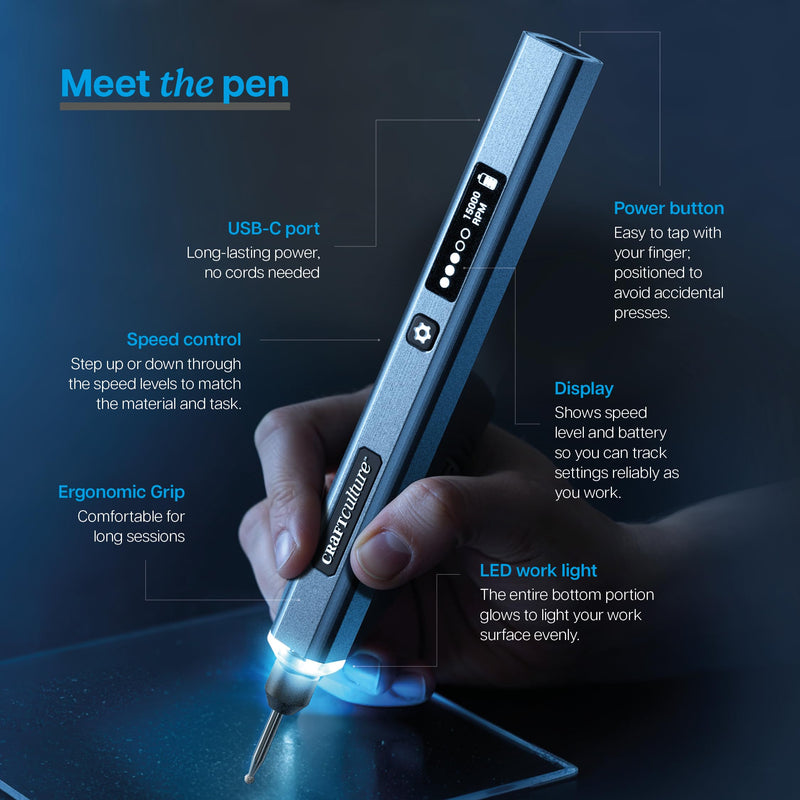 EtchMate Engraving Pen for Metal, Wood, Glass, Plastic & All Materials - Cool Easter Gift Ideas - Engraver Pen Tool - Teen Boy Gifts - Unique Gifts for Women, Teenage Girl - Craft Kits for Adults - NewNest Australia