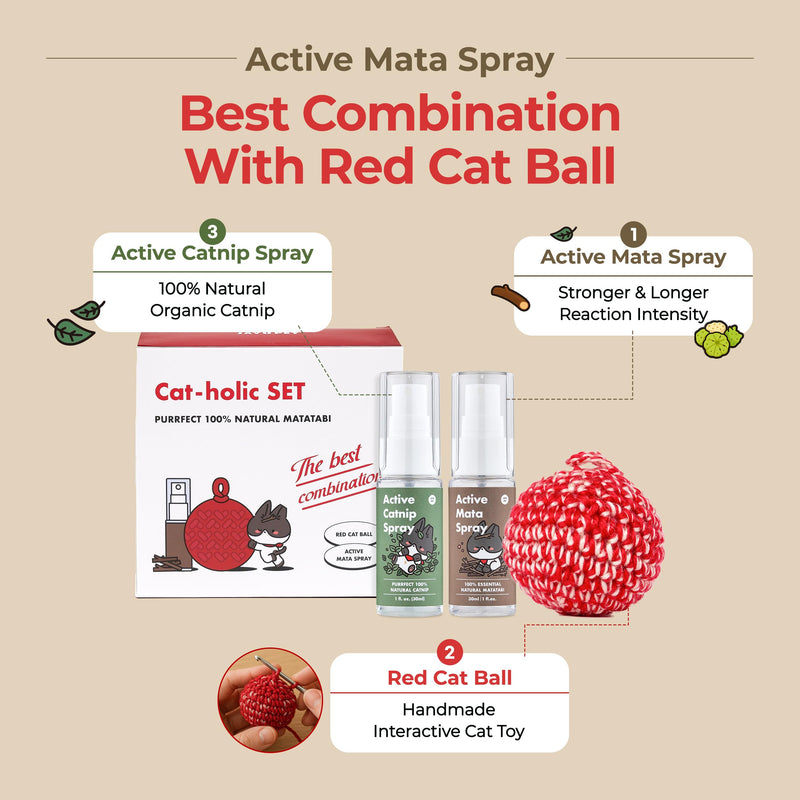JAYU PET Active MATA Spray – 100% Natural Silvervine Spray for Cats, Liquid Catnip Alternative, Calming Mist for Indoor Kittens, Boosts Play & Engagement, Reduces Stress (1 fl oz) 1fl oz