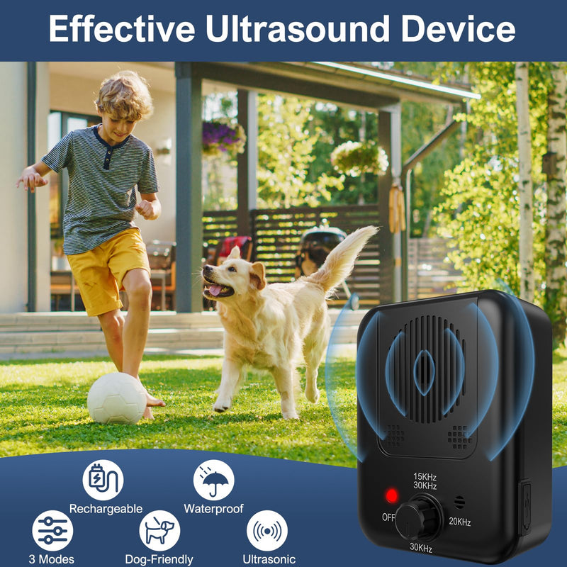 Handheld Ultrasonic Pet Trainer, Battery Powered Bark Control Device for Dogs