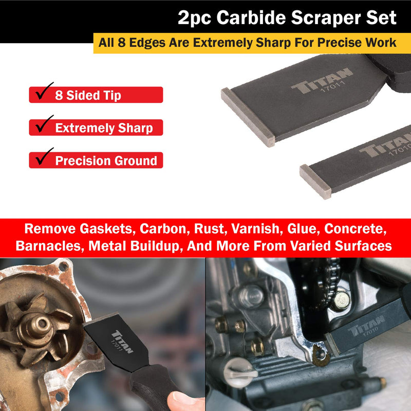 Titan 17016 2-Piece Carbide Scraper Set 2-Piece Set