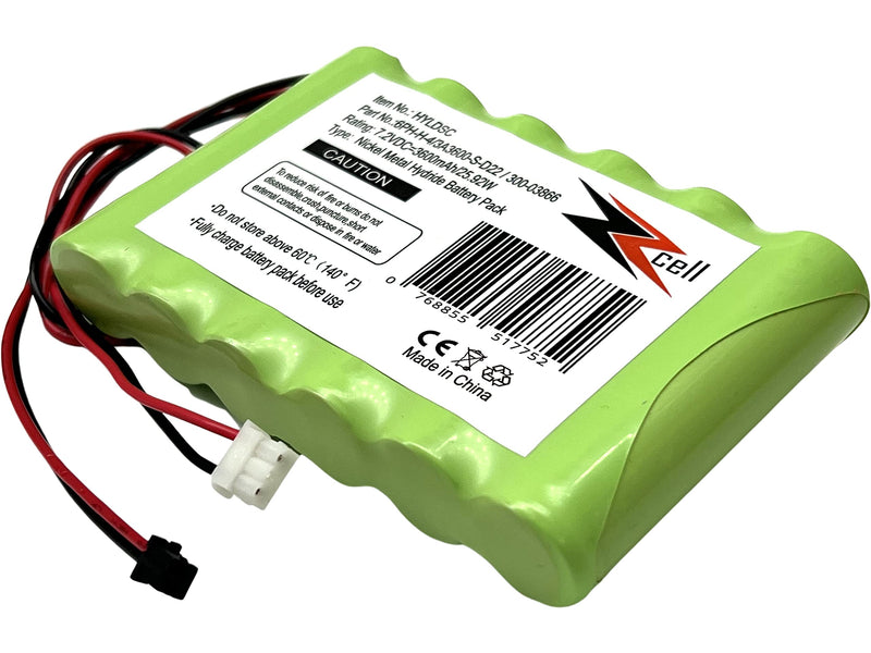 ZZcell® Battery Replacement for DSC Impassa SCW9057 Control Panel, 6PH-H-4/3A3600-S-D22, ADT Wireless Alarm Systems and Honeywell 300-03866, Lynx 5100, 5200, 5210, Touch 7000, LYNXRCHKIT-SHA