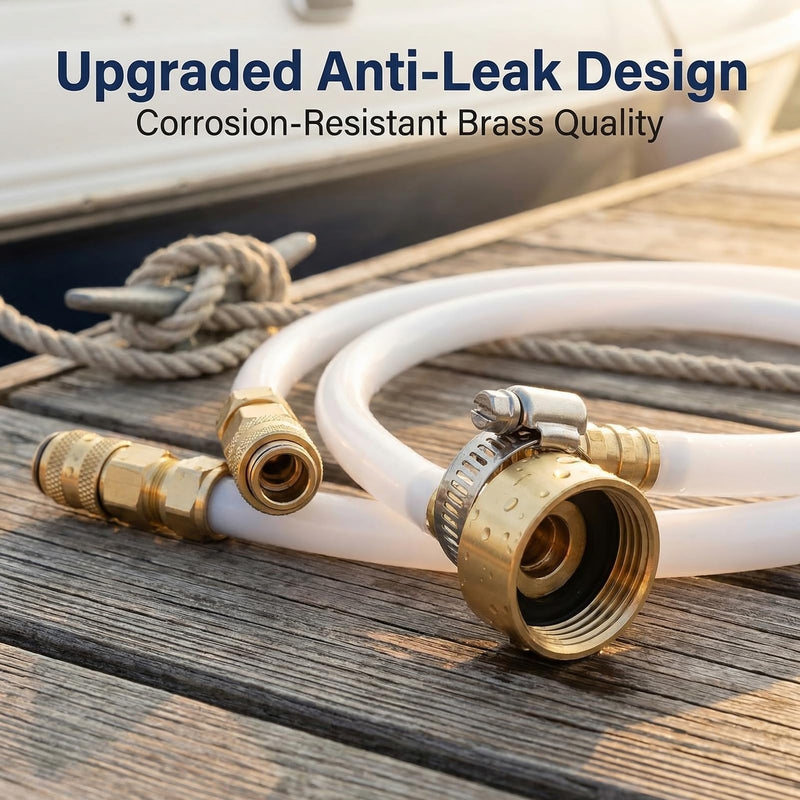 Seastar Hydraulic Steering Bleed Kit, Leak-Proof Marine Bleeder Tool with Brass Fittings for Boat Steering Systems, Mess-Free Fluid Bleeding and Maintenance Kit (2 Sizes)