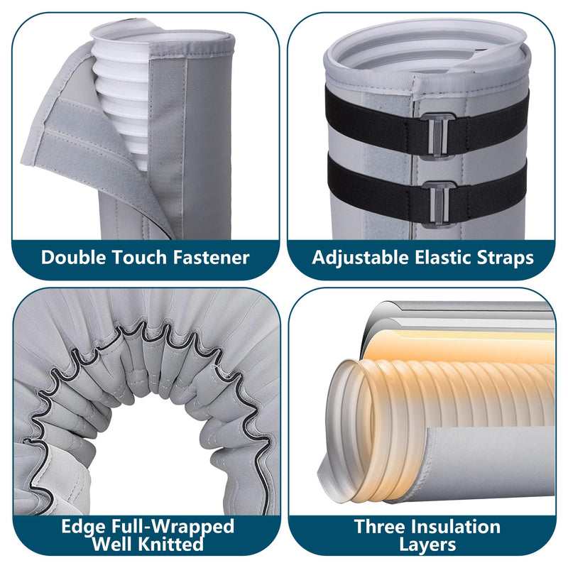 Portable Air Conditioner Hose Cover Wrap, AC Hoses Insulation Sleeve 1 Pcs