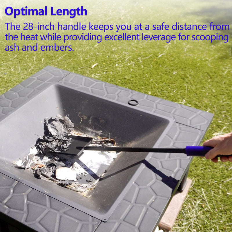 28in Fireplace Shovel Ash Shovel for Fire Pit Fireplace 28 inches Standard