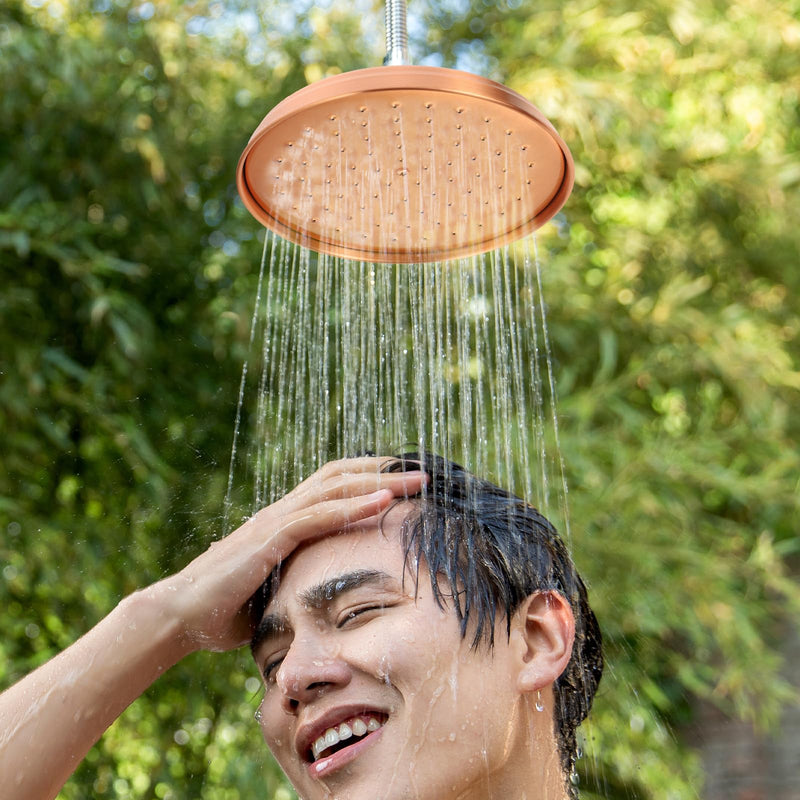 Copper Shower Head High Pressure Rain Shower Head Bath Rainfall Sprinkler Nozzle Replacement for Bathroom