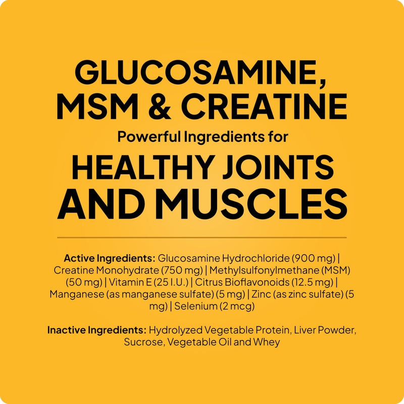 Canine Joint Health Granules - Joint Supplement for Dogs with MSM & Creatine - Glucosamine for Dogs - Promotes Hip & Joint Health -720 gm