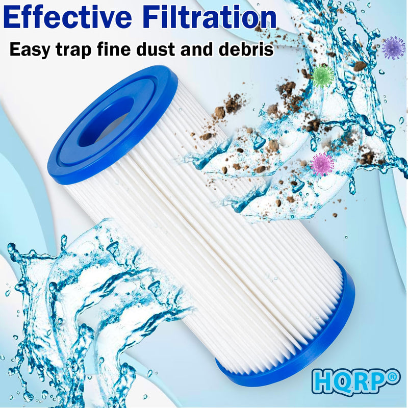 HQRP 5" x 2.5" Cold Plunge Water Filter Cartridge 20 Micron, Universal Fit Replacement for Ice Bath, Ice Pod, Plunge Tub, Spa, Pool, Pleated Sediment Filter, High Flow, 4-Pack