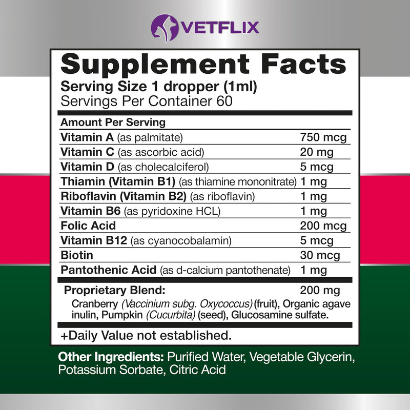 Allergy & Immune Support Bundle for Dogs, Cats, Puppies, and Kittens - 10 in 1 Pet Vitamins + Allergy Drops - Made in USA - Supports Immune, Skin, and Allergy Relief - 2 Fl Oz Each