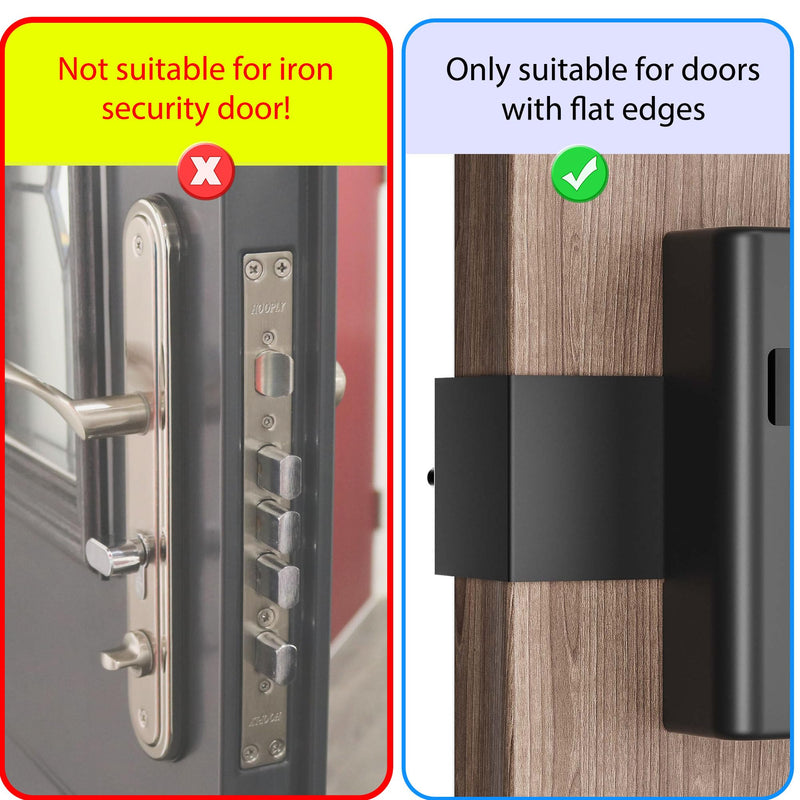 Anti-Theft Video Doorbell Mount,AHBTEYM Ring Doorbell Mount No Drill Bracket Holder Accessories for Apartment Home Rentals Compatible with Video Doorbell 4/3/3 Plus/2/1/2021/2023 Release(Black) Black