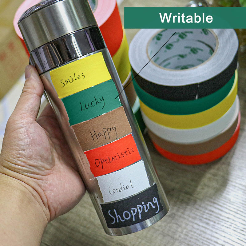 BOMEI PACK Dark Green Gaffer Tape, Matte Non-Reflective, 1inch x 20yds No Residue Hand Tear Self-Adhesive Tape for Labeling, Cable, Stage, Photo Studio, Painters and Duct Repair, 3 Pack 1in*20y (Pack of 3)