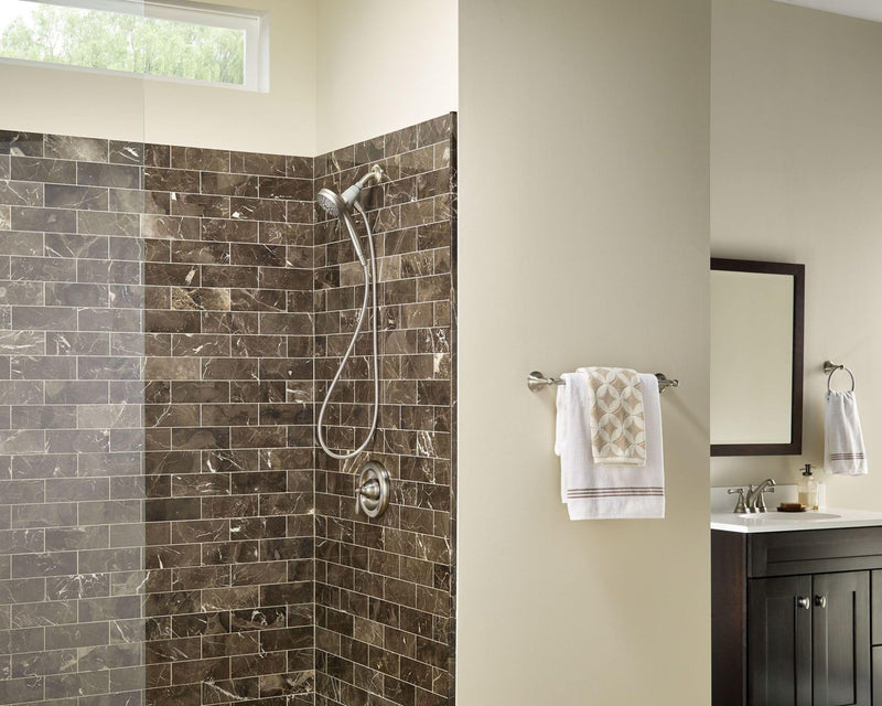 Moen Engage Magnetix Spot Resist Brushed Nickel Eco-Performance 3.5-Inch Six-Function Detachable Handheld Showerhead with Magnetic Docking System, 26100EPSRN Eco-Performance Handheld Shower