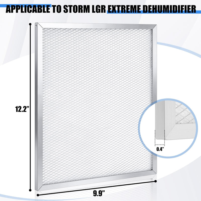 4 Pack 12.2 x 9.9 Inches MERV-8 Filter Compatible with Storm LGR Extreme Commercial Dehumidifier, Filter Replacement Set