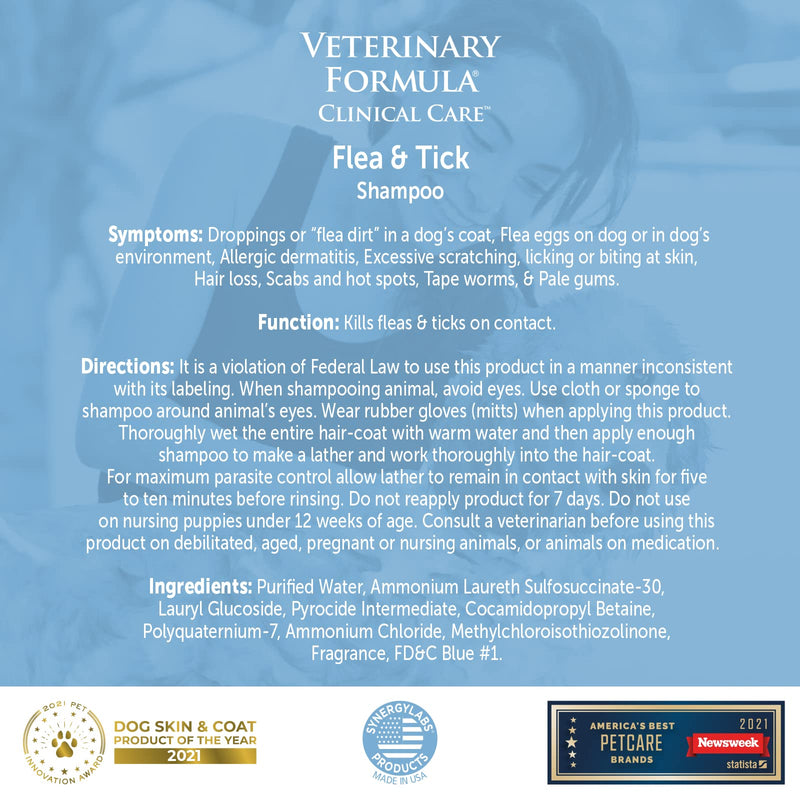 Veterinary Formula Flea and Tick Spray for Dogs 16 oz Flea & Tick Shampoo - PawsPlanet Australia