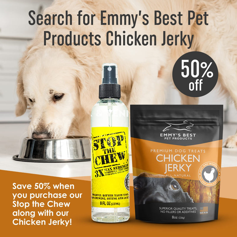 EBPP Stop The Chew 3X Strength Anti Chew Bitter Spray Deterrent for Dogs and Puppies - Alcohol-Free - Most Powerful Bitter Deterrent - 8 Ounce - PawsPlanet Australia