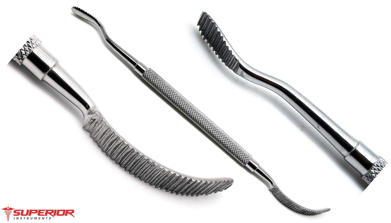 Dental Bone Files #12 & #45 Double Ended Medical Superior 2 Pcs Instruments