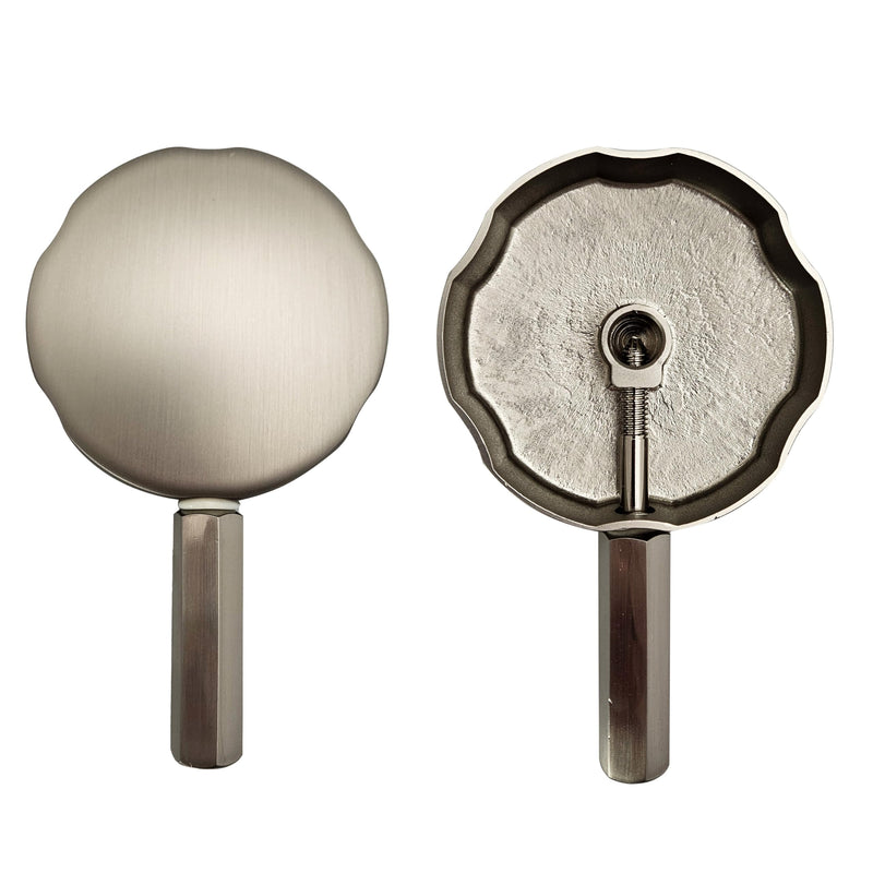 Westbrass D50TP-07 Lever Assisted Replacement Trim for Cable Drive Bath Drain Waste & Overflow Assemblies, Satin Nickel
