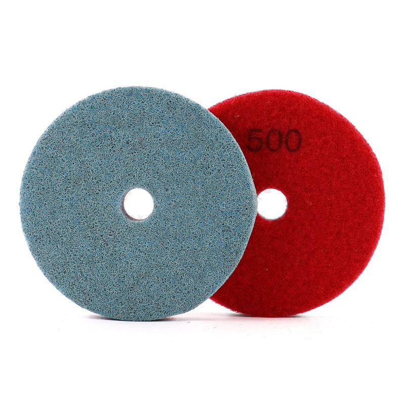 4 Inch Polishing Pads for Polishing Wet Using Stone Buff Granite Marble Polishing Pads 7pcs/Set