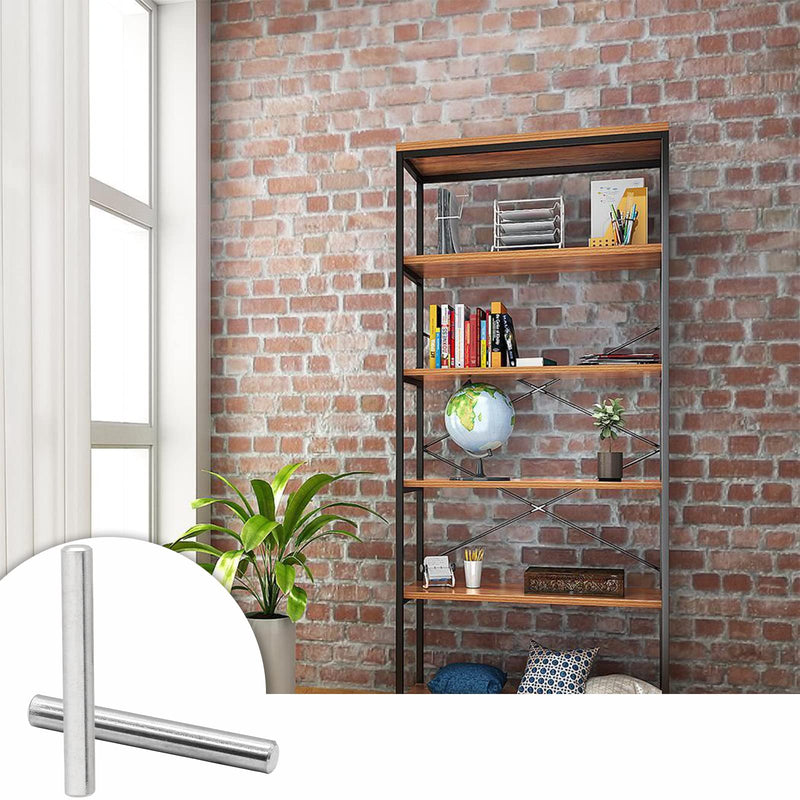 Stainless Steel Dowel Pin, 6mm x 40mm Shelves Dowel Pin, Shelf Support Pegs Pin Rod Fasten Elements Metal Shelf Pegs(24 Pcs) M6 x 40mm