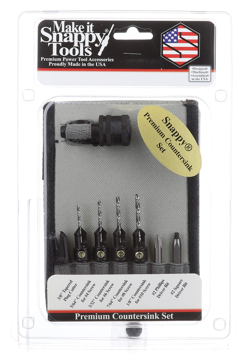 Snappy Premium Countersink Bit Set Made in USA
