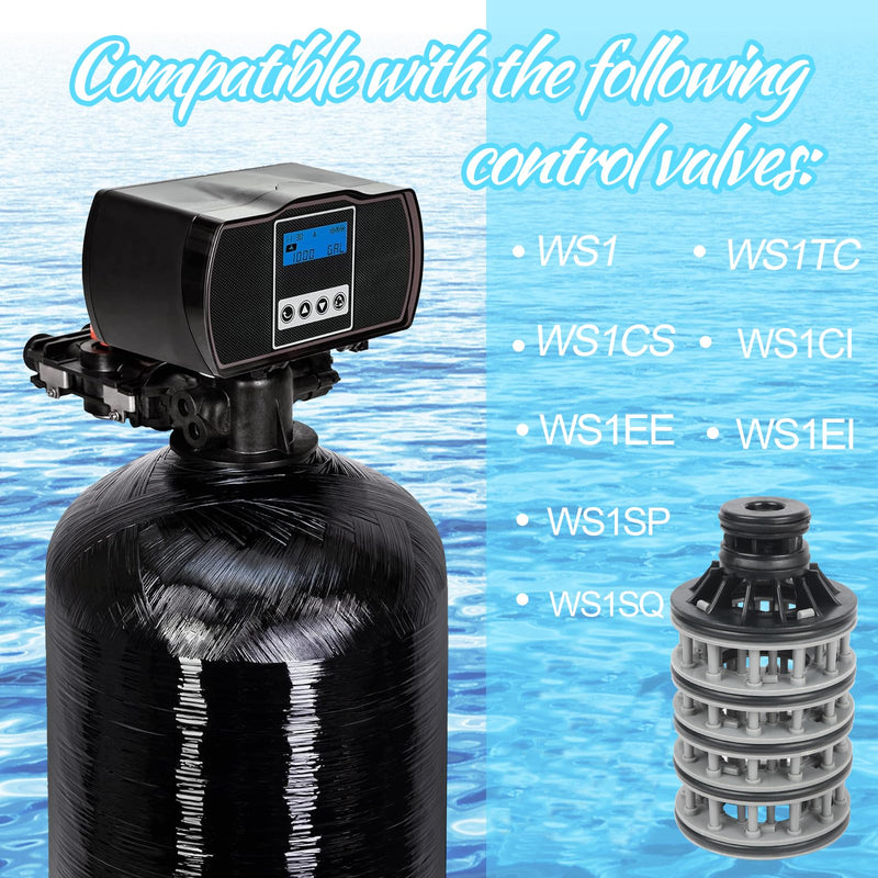 Upgraded Spacer Stack Assembly V3005 compatible with Water Supply Clack WS1 Control Valve Softeners V3005 02 (V3005-02) and Filter Systems