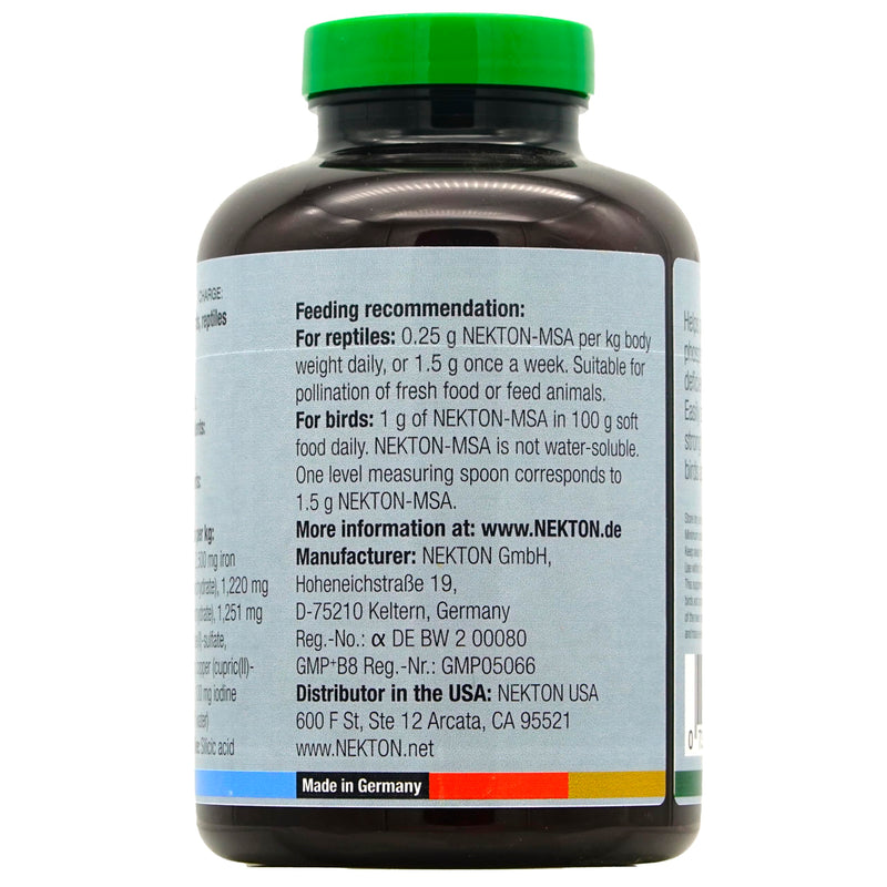 Nekton-MSA Mineral Supplement + D3 for Birds and Reptiles 400g / 14.11oz | Change Size to 400g / 14.11oz