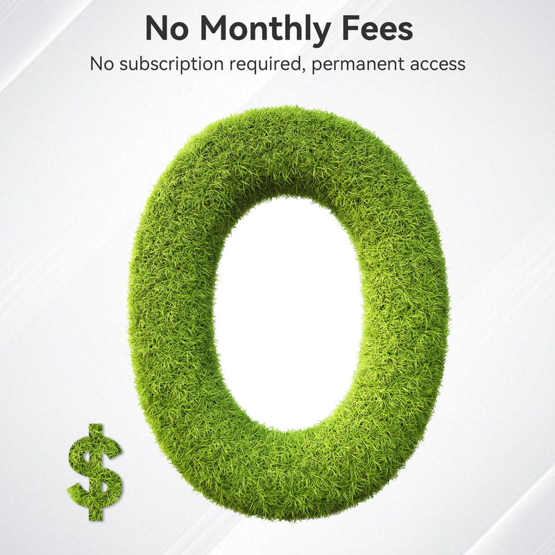 CPVAN WiFi Home Alarm System with PIR Motion Sensor, Wireless DIY Smart Motion Alarm with 6 Door/Window Sensors for Security - On Spot Alarm & APP Alert, Black Black-1+2+6