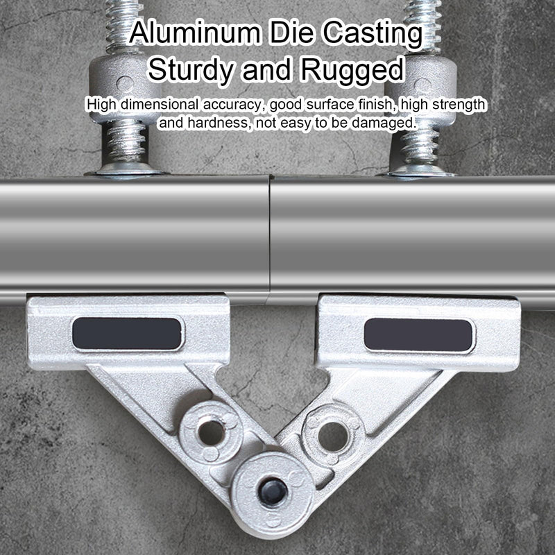 Clamp Aluminum Alloy High Strength Right Angle Corner Clamp for Iron Stainless Steel Pipe Wood Board (10° to 180° Tube Clamp(TCA2)) 10° to 180° Tube Clamp(TCA2)