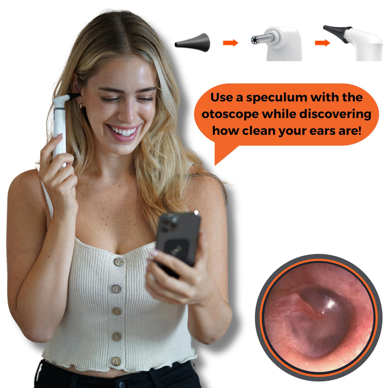 10-Piece Speculum Set for Use with MOBI Smart Bluetooth Otoscope - Professional Grade Accessories for Ear, Nose, and Throat Examination