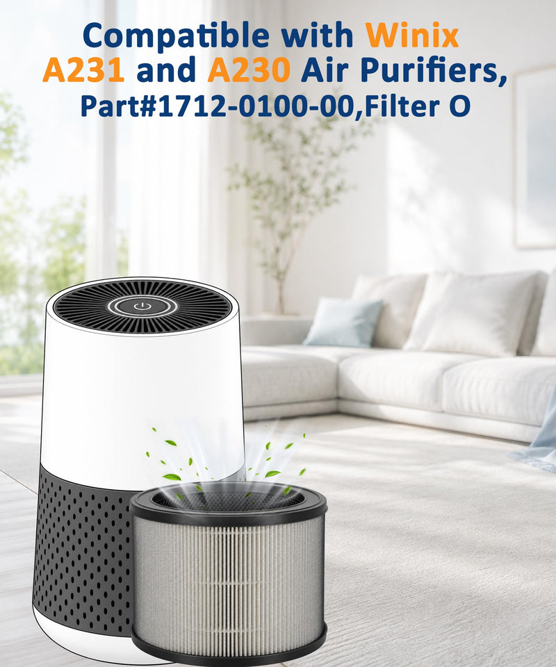 A230 A231 Replacement Filter for Winix A230 A231 Air Purifier 6.6" x 7.9" x 7.9" 1