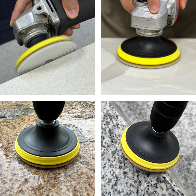 11 PCS 4 Inch Diamond Polishing Pads Kit Wet/Dry 50-10000 Grit for Concrete,Stone Edge,Granite,Tile,Marble,Rock,Countertop,Quartz,for Drill Grinder Polisher