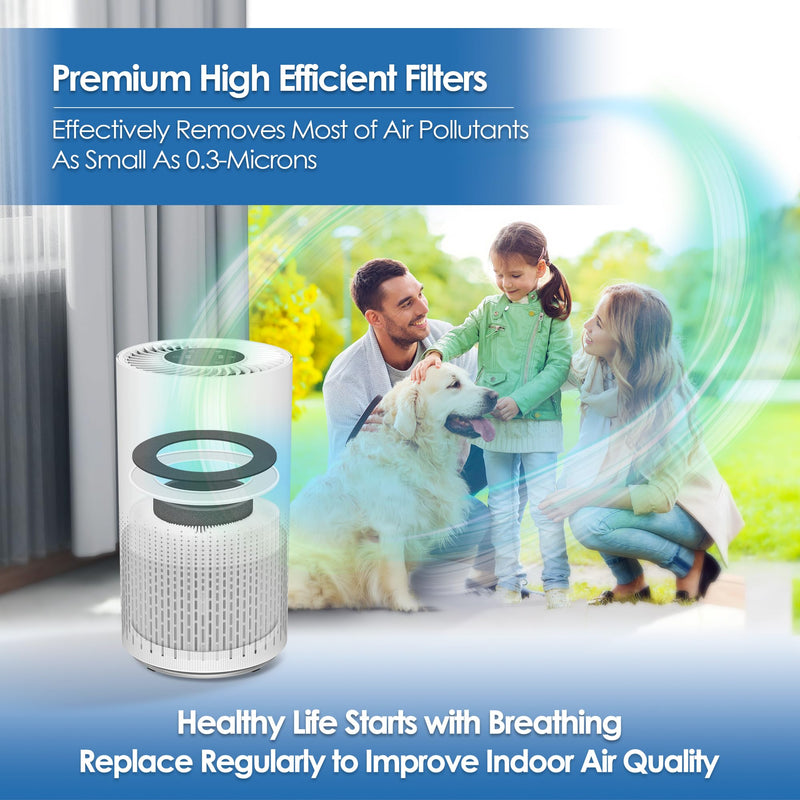 VK-6067B Filter Replacement for Vremi Air Purifier Filter Replacement 2 Original Filter (Pack of 1)