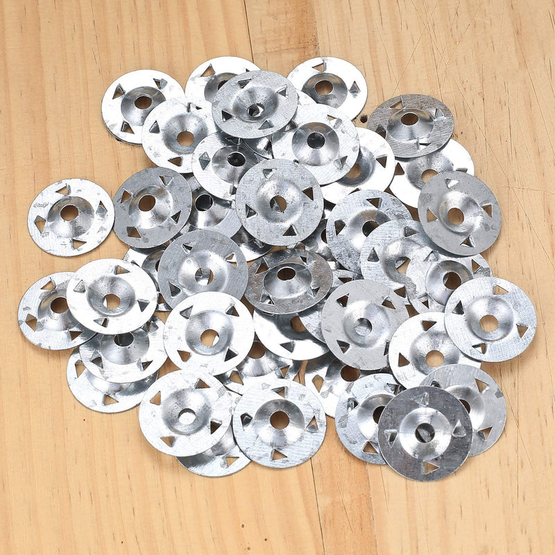 220 Pcs Foam Board Fasteners Washers, Washers for Installation of Foam Board Panels, 1-1/8 Inch Galvanized Steel Metal Washer for Fixing Fastening Installation