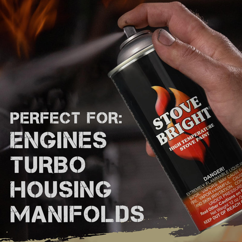 Stove Bright High Temp Spray Paint, Almond 8117, 12 Oz, Satin Finish