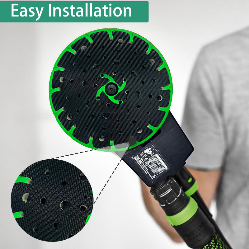 Upgraded 202461 Soft Sanding Pad Fits for Festool RO 150 FEQ Sander,Compatible with Festool Grinder Accessories Finish Sander, 6-Inch 150mm, 1Pack