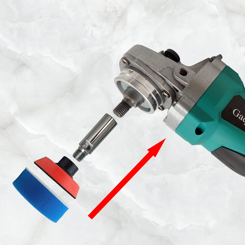 Car Polishing Angle Grinder Extension Buffing Extender Pad Kit 45pcs Mix Size with 5/8"-11 Thread Backing Pad & Adapters Buffering Kit Sponge Polishing,Sanding,Waxing,Buffing(45pcs for Angle Grinder) 45pcs for Angle Grinder
