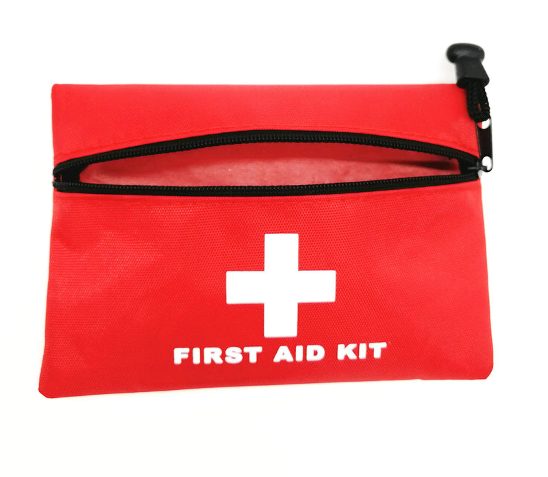 Red Emergency Bag First Aid Bag Small Empty Travel Rescue Bag Pouch First Responder Storage Medicine Pocket Bag for Car Home Office Kitchen Sport Ourdoors Bag Only (6.3x4.3) 6.3x4.3inch