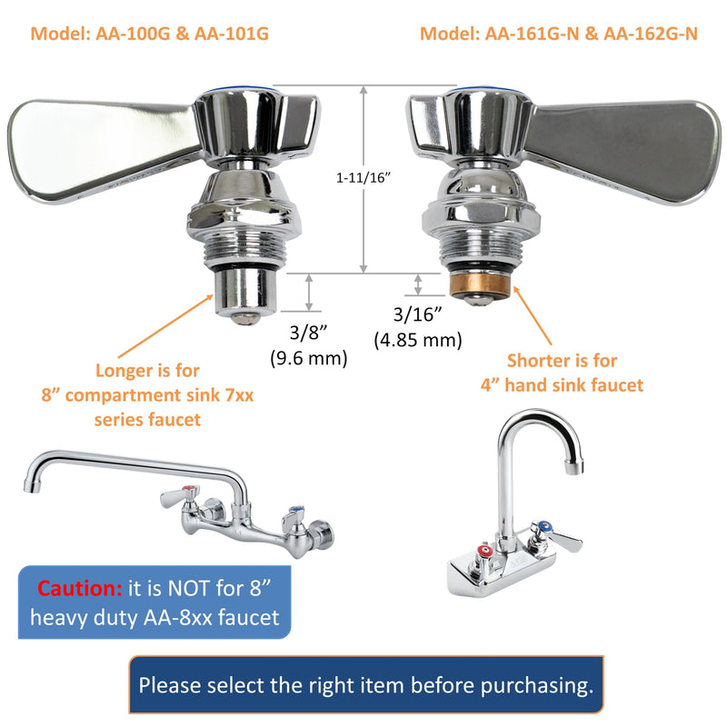 AA-101G Hot Replacement Stem Check with B-Handle AA-101G