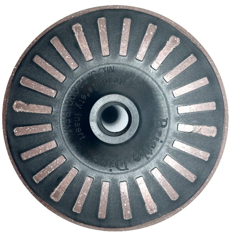 4-1/2” x 5/8”-11 36 Grit Brown Bristle Disc | Ceramic-Aluminum Oxide Abrasive Bristle Disc with 5/8”-11 Fast Change Hub | Remove Coatings Paint Rust Contaminants Weld Burn | Pack of 1 36 Grit (Brown)
