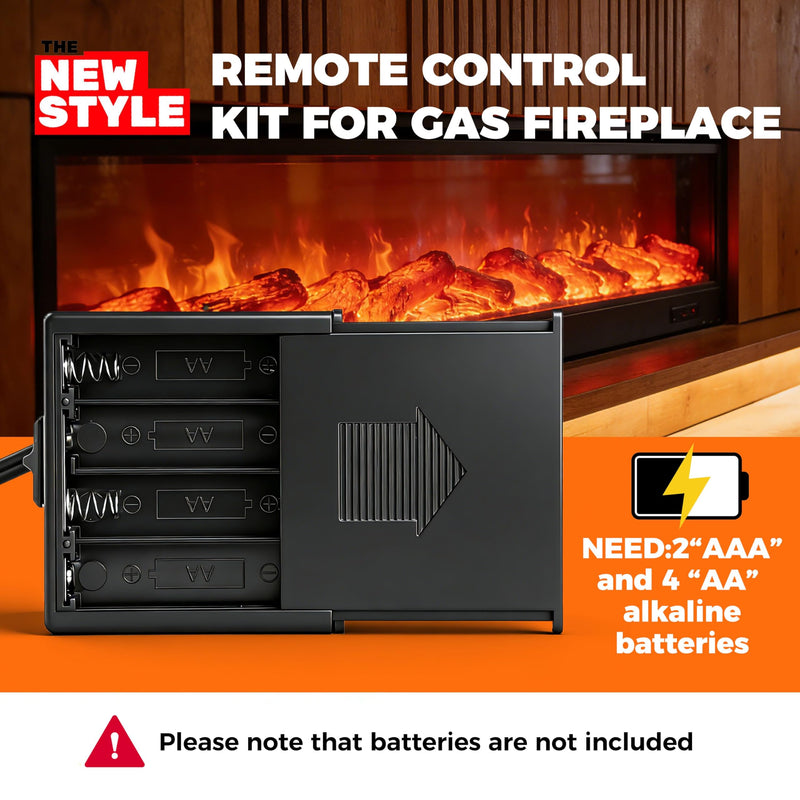 Gas Fireplace Remote Control Kit,Thermostat, On/Off Remote Control, Countdown Timer,LCD Screen,for Millivolt Valve System, Replace for skytech 1420-A,1420TH-A,1001-A,1001TH-A, Acumen RCK,and More