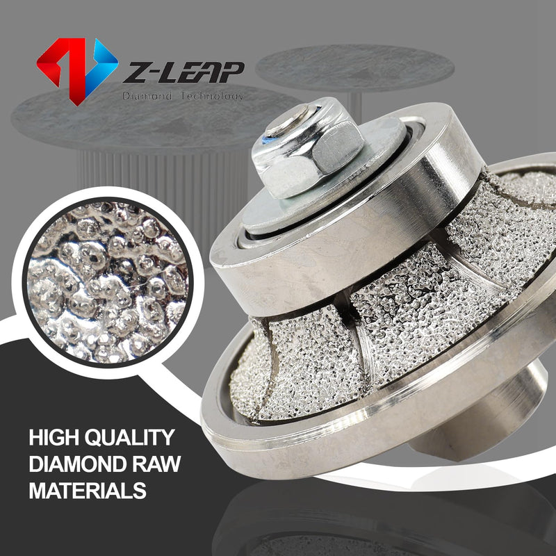 B10 3/8 inch Half Bullnose Roundover Diamond Hand Profiler for Granite Concrete Marble Stone 5/8-11 Thread B10 3/8"