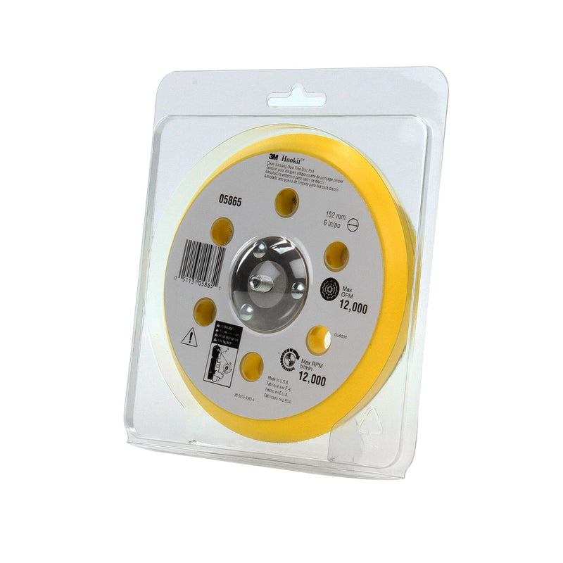 3M Hookit Clean Sanding Dust Free Disc Pad, 05865, 6 in 1