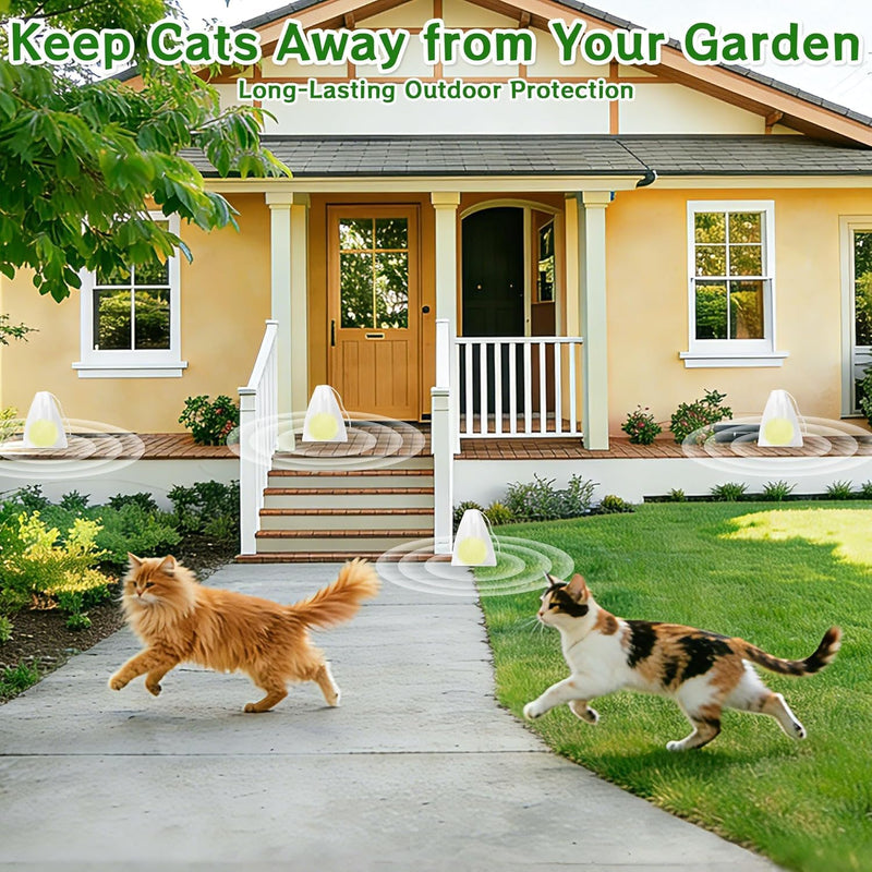 Cat Repellent Balls for Indoor & Outdoor – Natural Essential Oil Citrus & Mint Blend, Strong Aroma Cat Deterrent for Home, Garden & Furniture Protection– Long-Lasting 30–45 Day Pet-Safe Scent,12-Pack