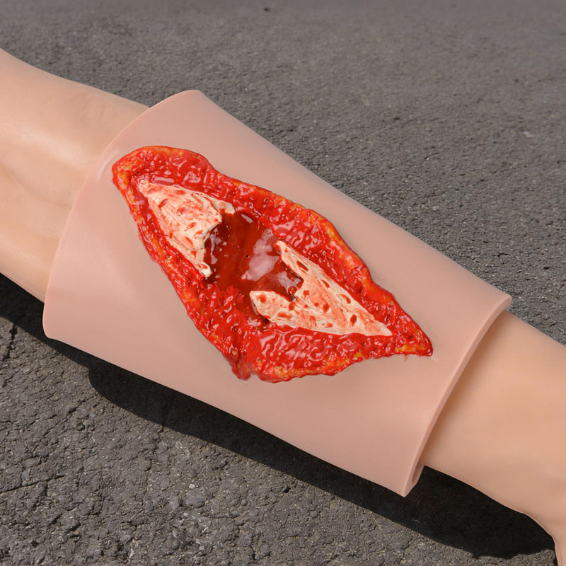 Wound Packing Trainer, Wearable Fracture Bleed Control Model | Wearable Design for Repeated Stabilizing, Covering, and Bandaging Practice