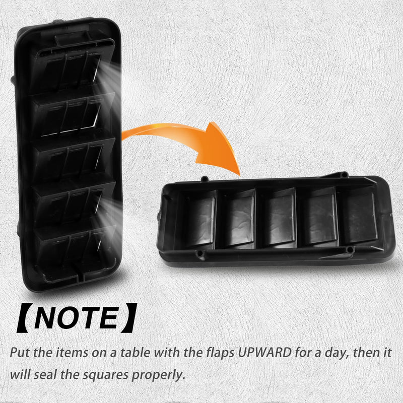 2PCS Upgraded Back Panel Air Vent Relief Grille, Cabin Pressure Air Vent Relief Valve Panel Grille Compatible with Colorado Silverado 1500 2500 3500 Sierra 1500 2500 3500 Replace#: 13596856