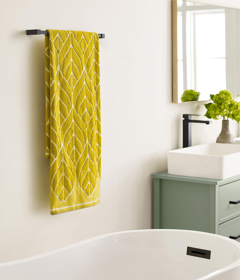 Amerock BH36083MB | Matte Black Towel Bar | 18 inch (457 mm) Center-to-Center Towel Rack | Monument | Bathroom Towel Holder | Bathroom Hardware | Bath Accessories