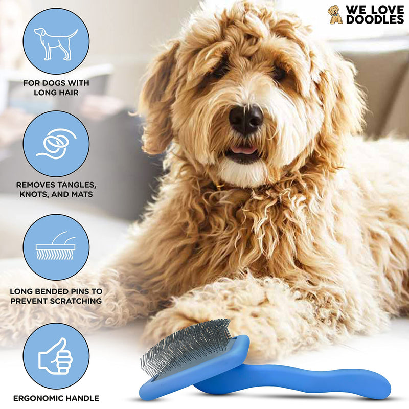 We Love Doodles Grooming Kit - Large Slicker Brush & Shampoo for Goldendoodles - PawsPlanet Australia