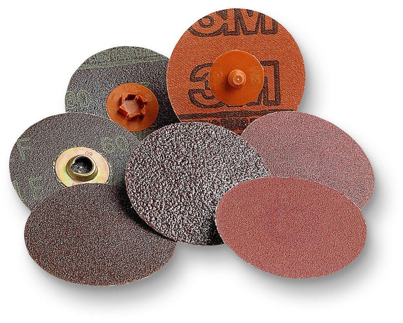 3M Roloc Disc 361F - 24 Grit Aluminum Oxide Grinding and Blending Disc - for Disc Sanders - Roloc Quick Change - Water Resistant YF-Weight Backing - 2' Grit 24 Diameter-2 Mineral type-Aluminum Oxide Attachment Type-TR