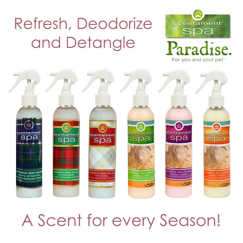 Best Shot Scentament Spa Botanical Body Splash, Detangler Spray, Hypoallergenic Body Spray for Cat and Dog, Berry Amaretto, 8 Oz. - PawsPlanet Australia