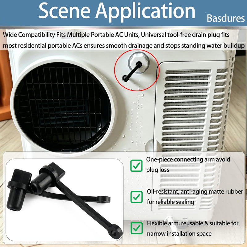 Drain Plug Compatible with Portable HVAC Air Conditioner 12600801000036