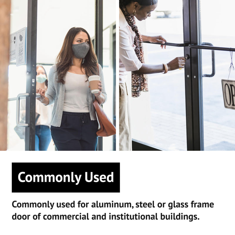elox Swinging Narrow Stile Aluminum Door Mortise Deadbolt Lock, Swinging Deadbolt, Double Keyed Zinc Cylinder & 4 Keys, 31/32" Backset, in Aluminum Finish